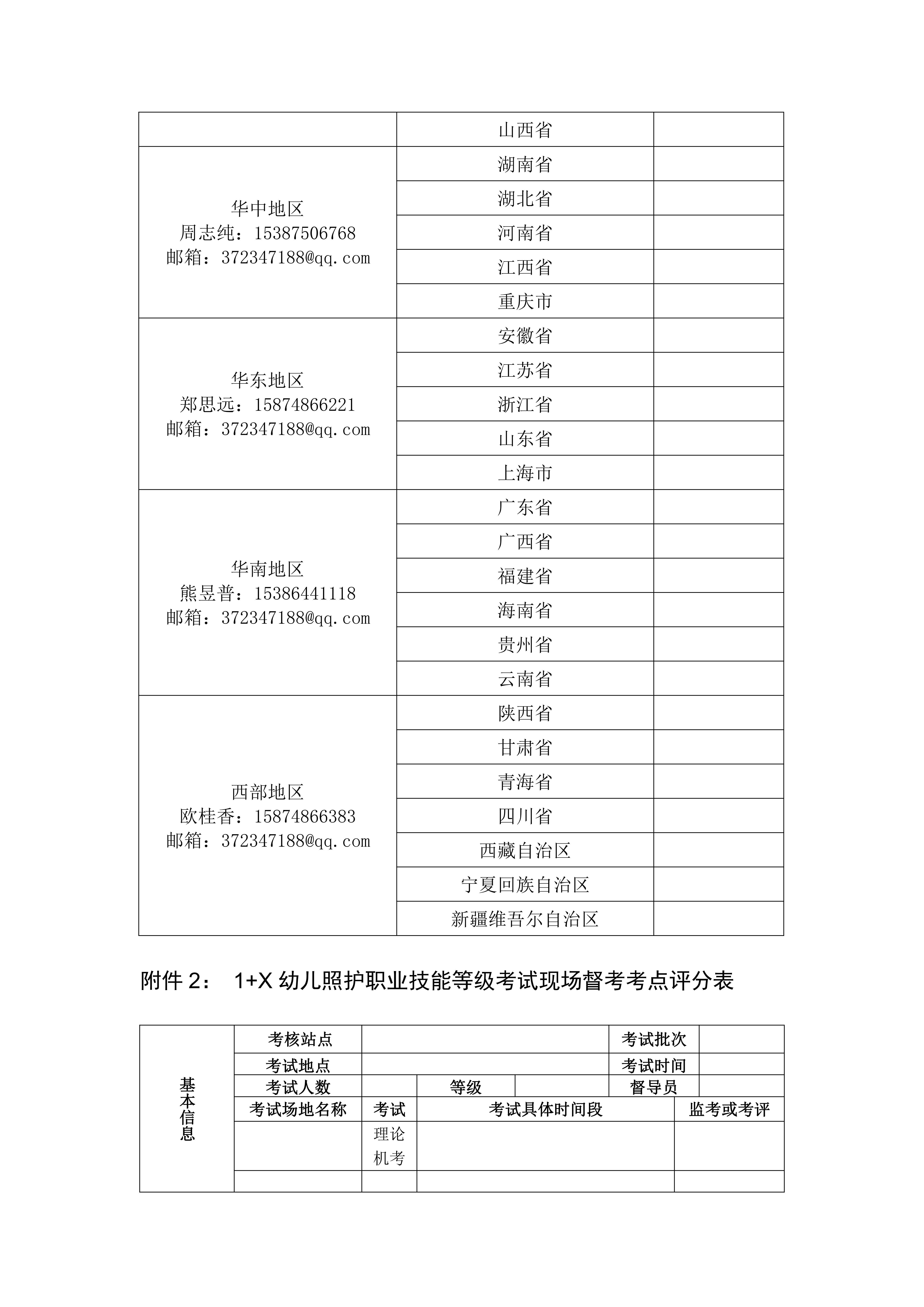 关于2021年1x幼儿照护职业技能等级证书考试考评时间的通知